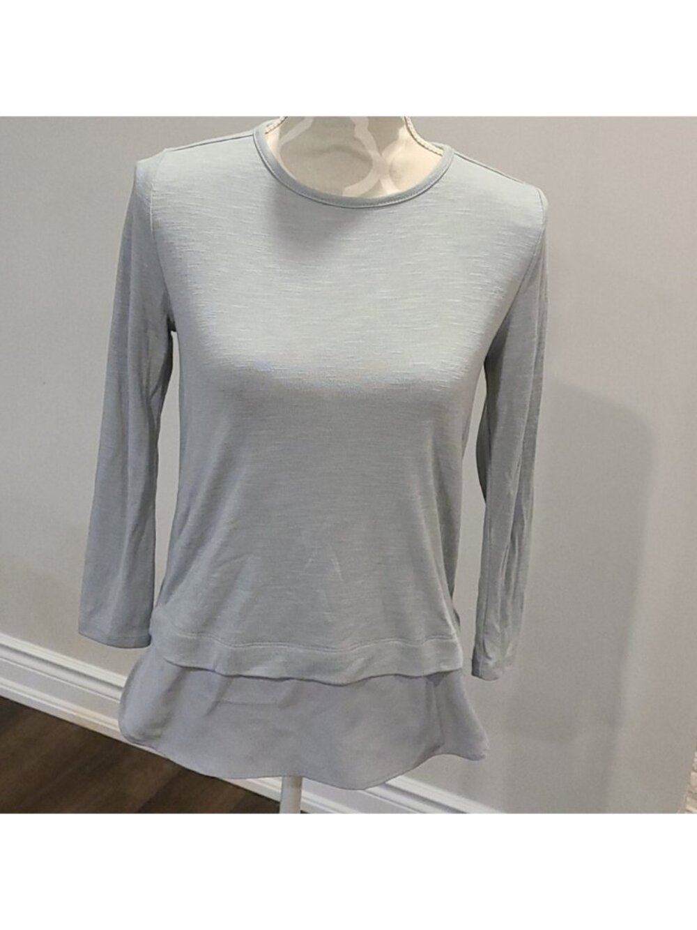 Jcrew grey/Green Heathered long sleeve